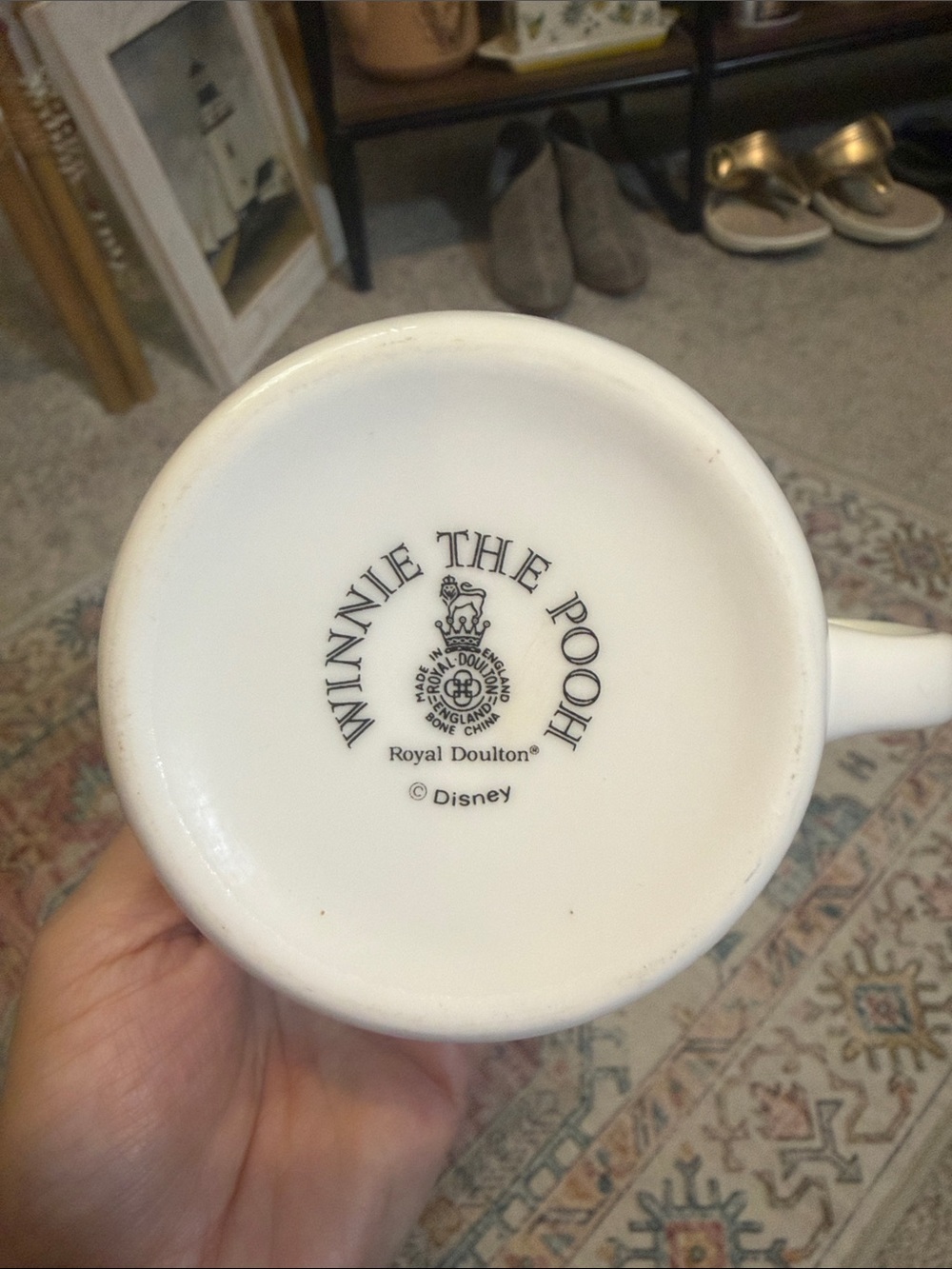 Vintage Disney Winnie the Pooh Mug Made in England Piglet Honey Pot Collectible - Picture 3 of 4